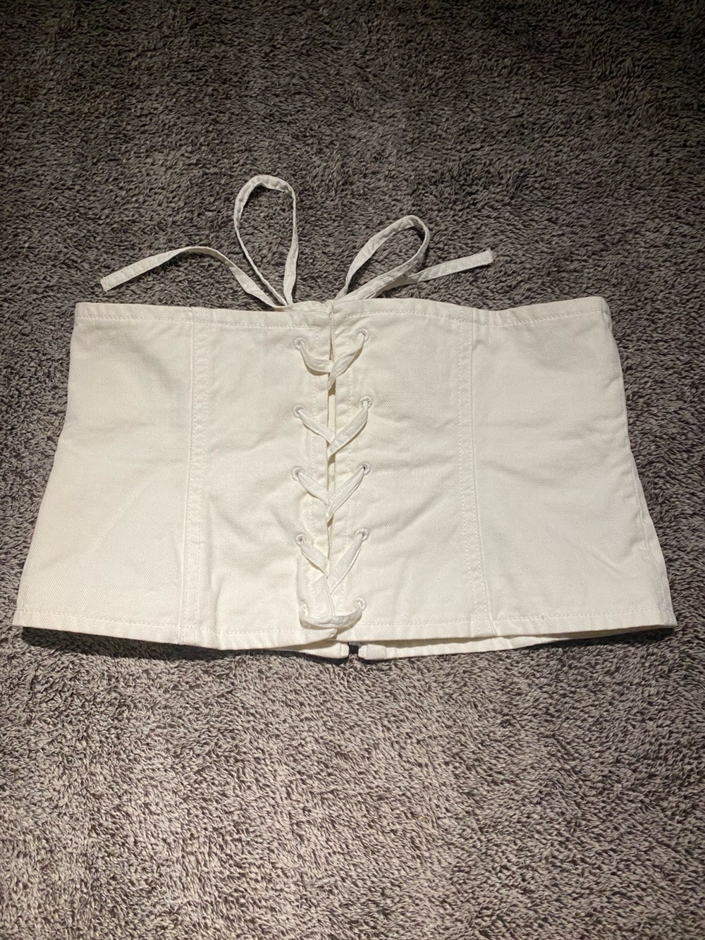 Wilfred Front Tie-Up Corset Tube Top